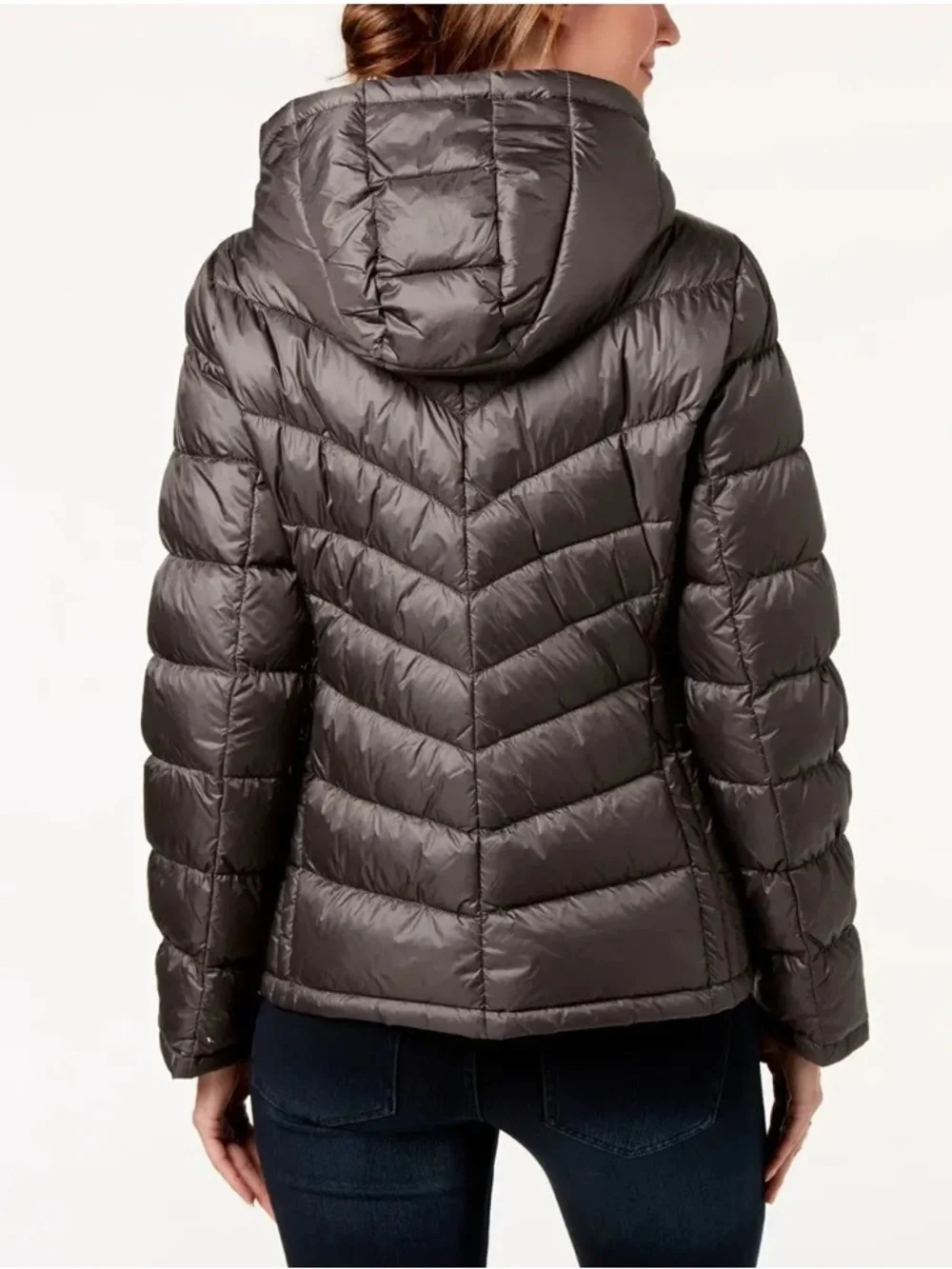 Calvin Klein Women's Black Quilted Packable Puffer Coat